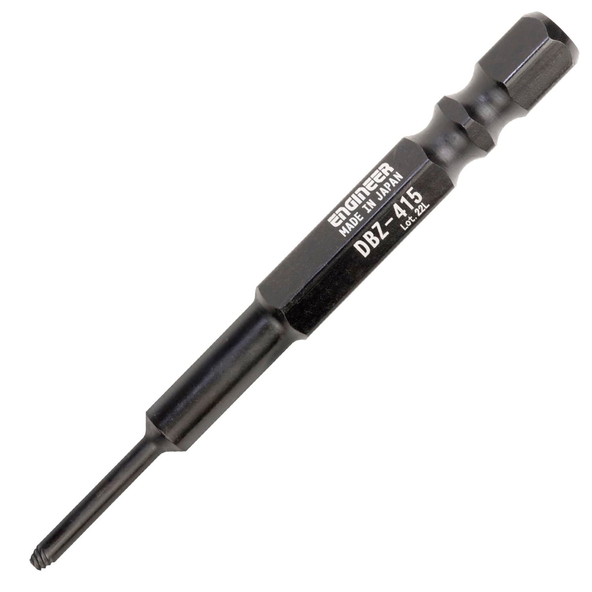 ENGINEER DBZ-415 Engineer Screw Saurus Mole Middle Bit for Removing Crushed Screw Cap Bolts Enameled Set Hex Hole Opposite Side: 0.06 inch (1.5 mm)