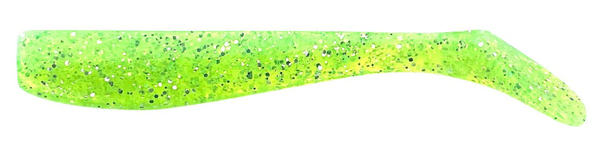 Coreman Alkaline Shad 3.5 inches (90 mm), #067 Lime Chart