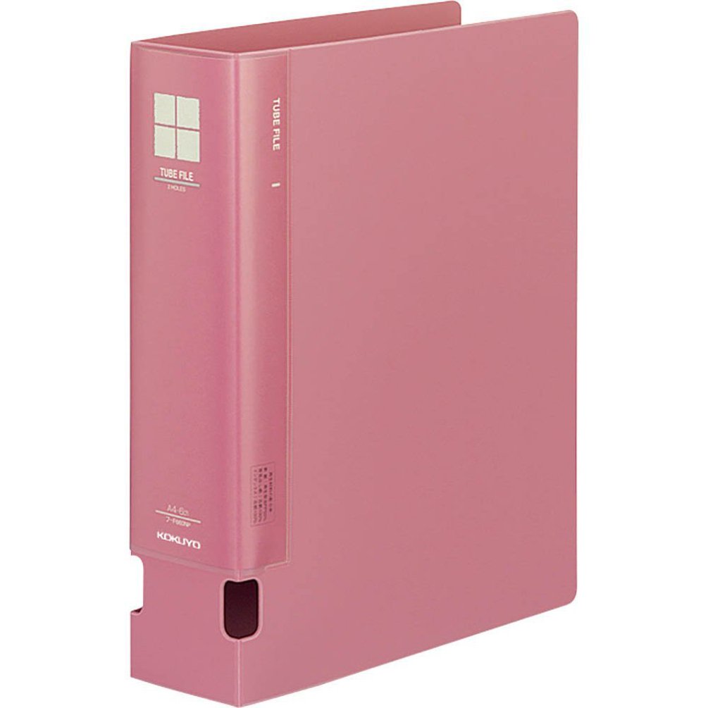 Kokuyo S & T tube PP A4 file length 60mm peach (japan import)