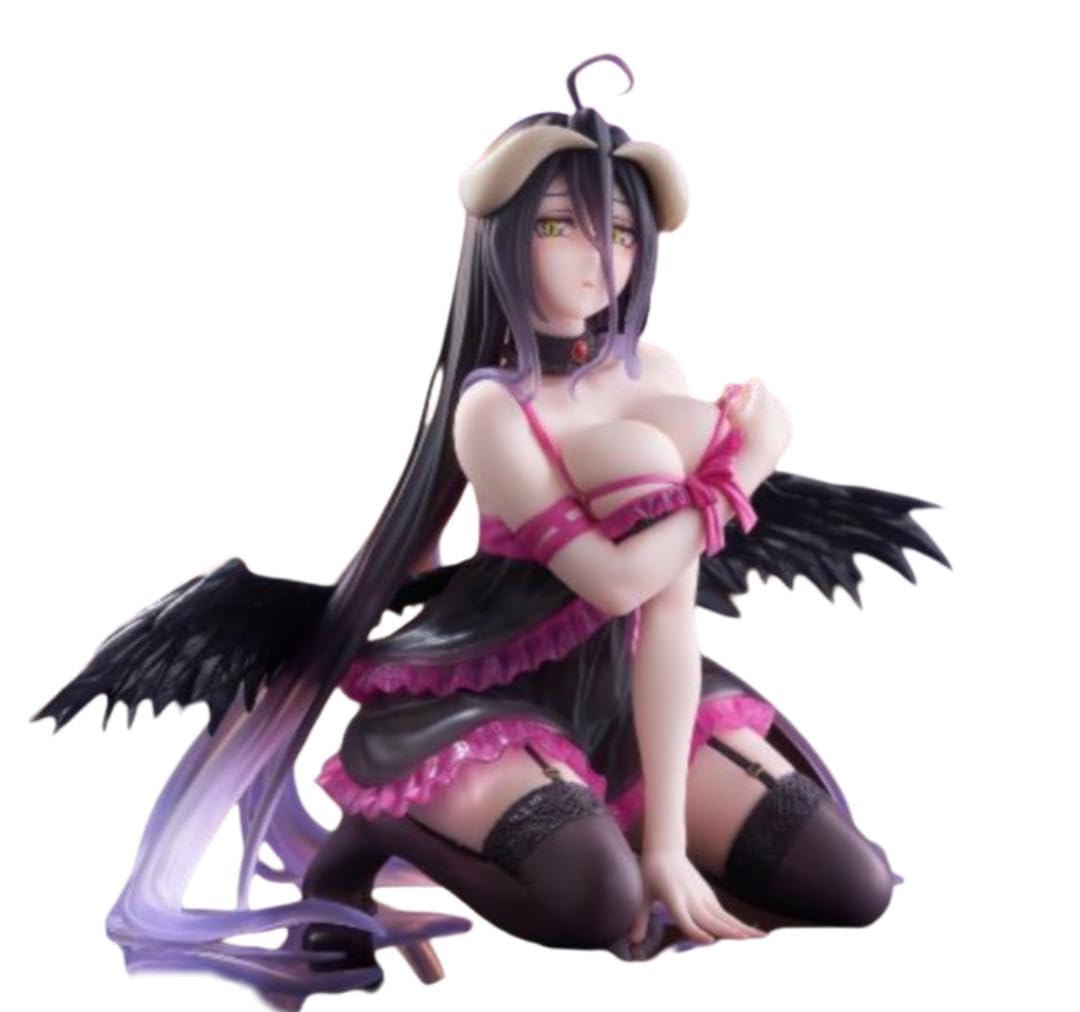 Thunder Tech Overlord Desktop Cute Albedo Negligee Ver. Figure � Anime Collectible Display Statue
