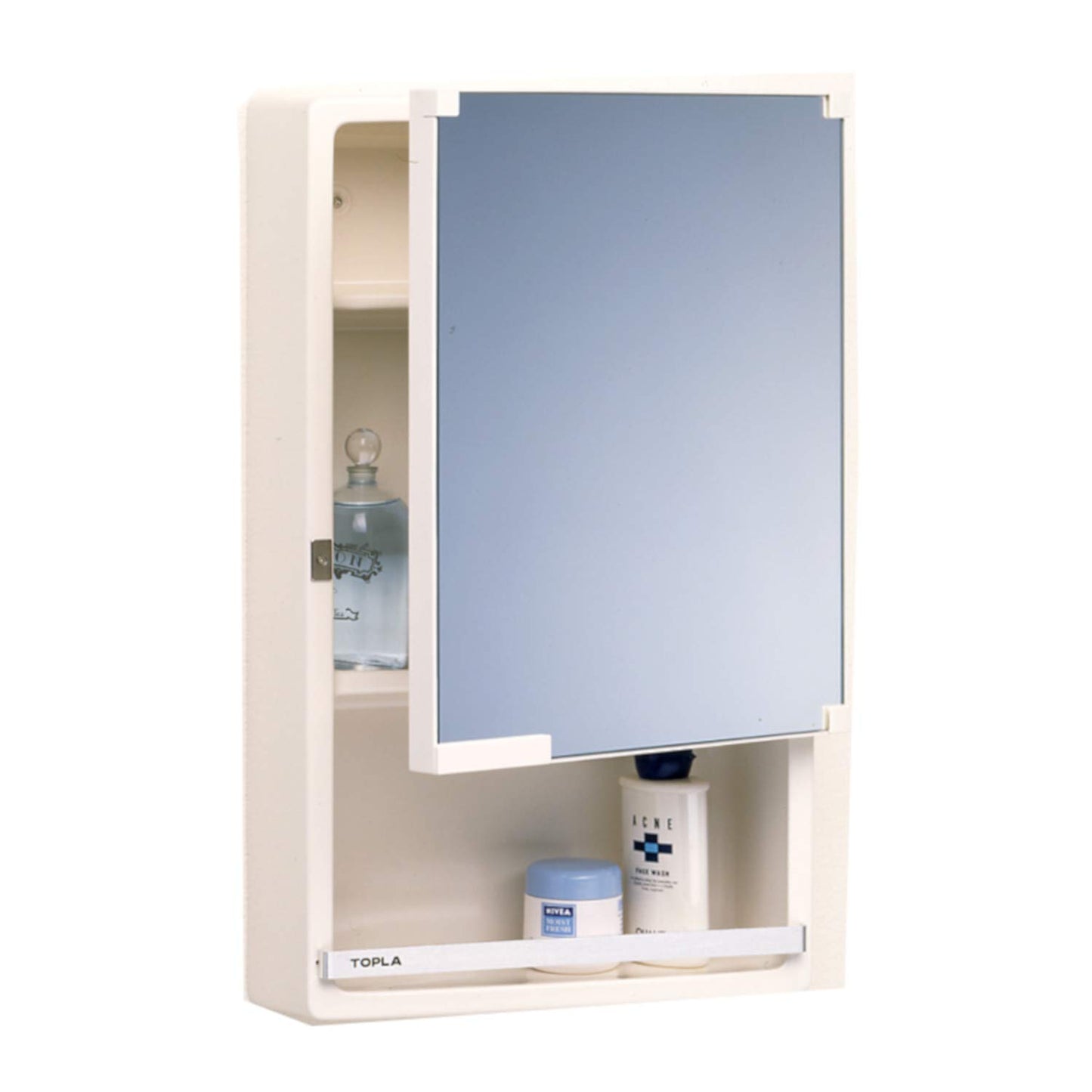 Topre TW-T350N Mirror Cabinet Storage, Height 20.1 x Width 12.0 x Depth 5.2 inches (51 x 30.5 x 13.3 cm), Ivory