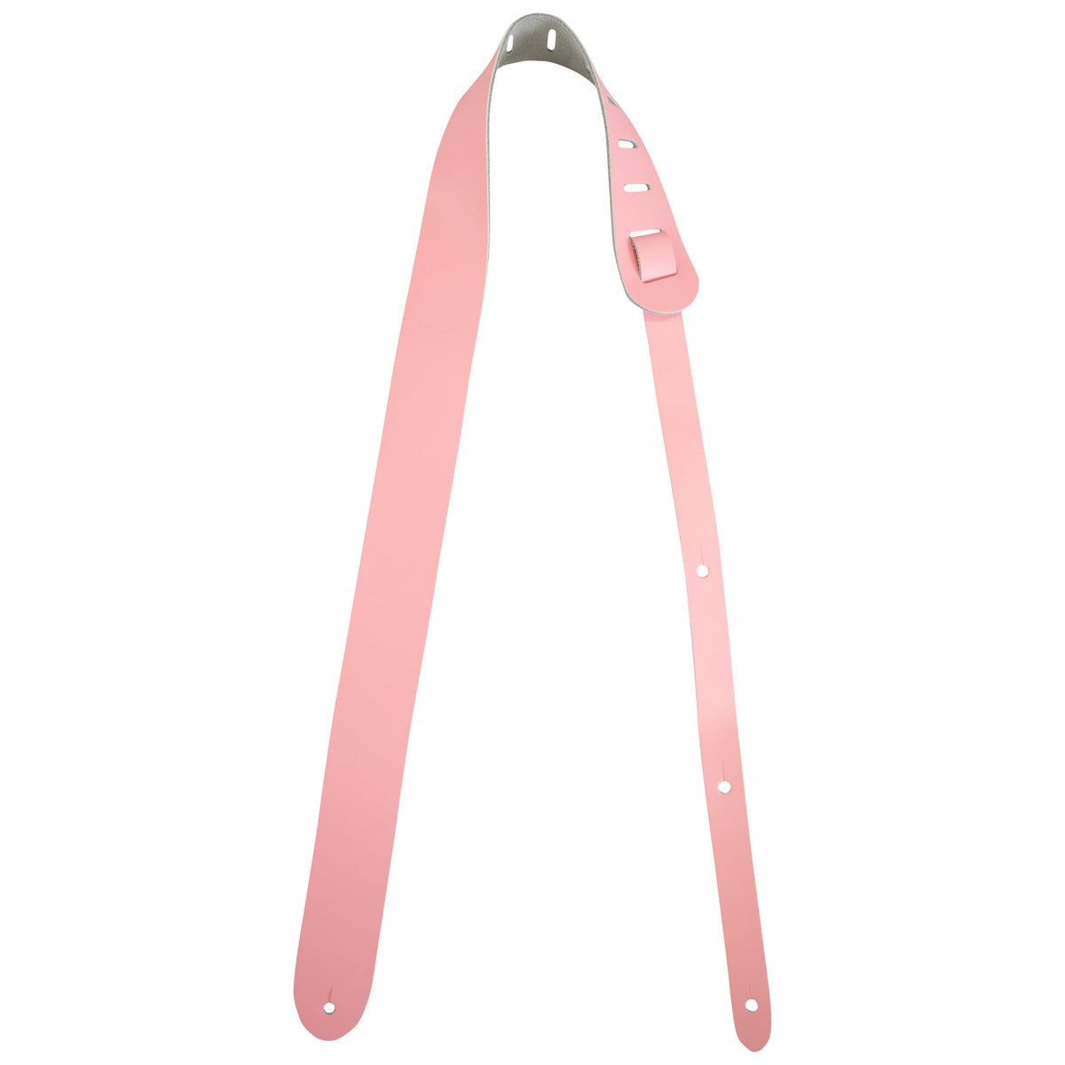 KIWAYA STP-PI Genuine Leather Ukulele Strap (Pink, End Pin Type)