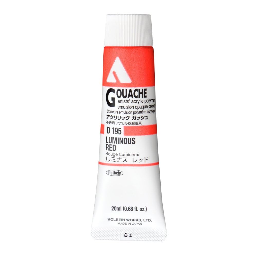Holbein Acryla Gouache 20ml Luminous Red