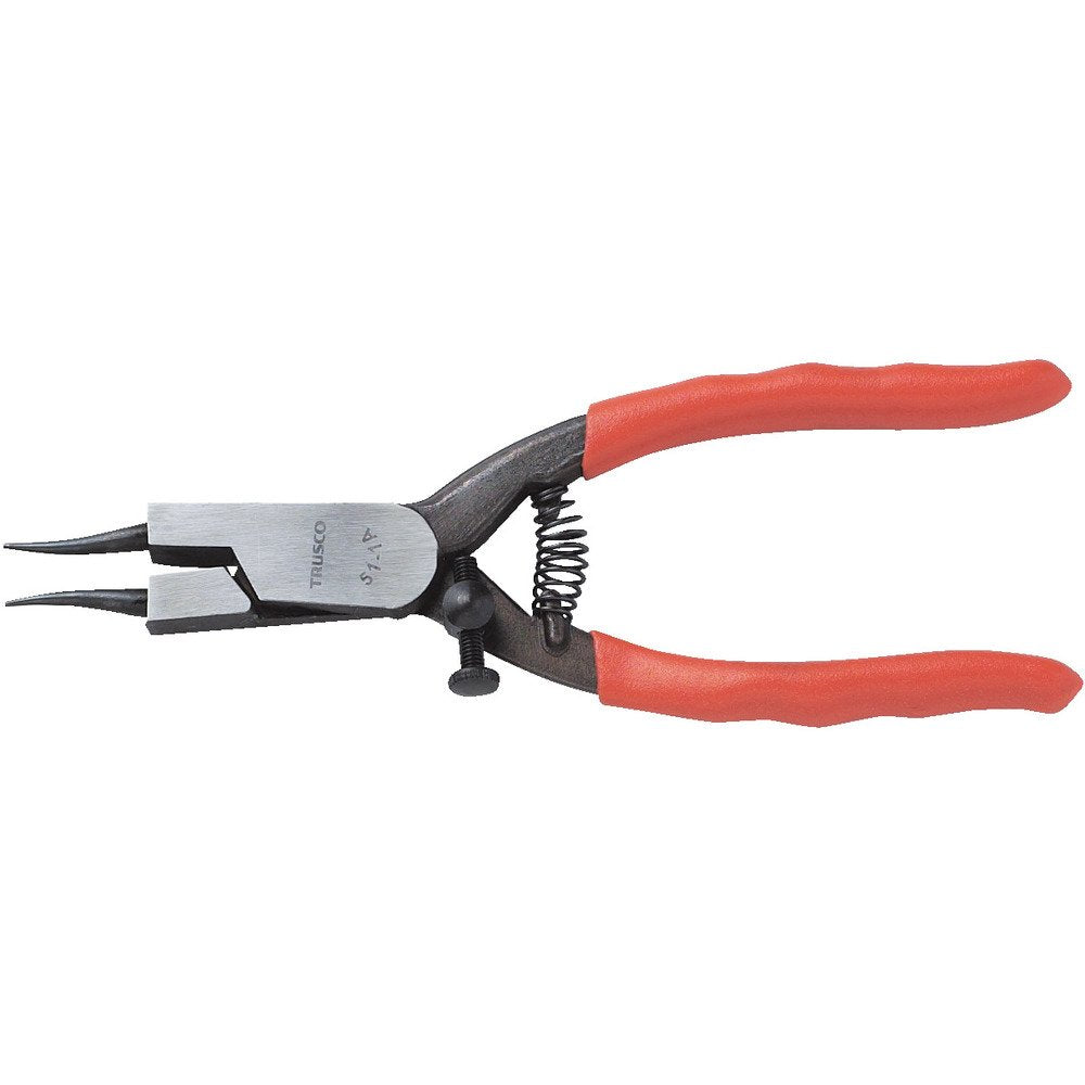 TRUSCO Snap Ring Pliers, For Shafts, Φ0.04 inches (1.0 mm), Curved Claws, Type 51, 51-1B