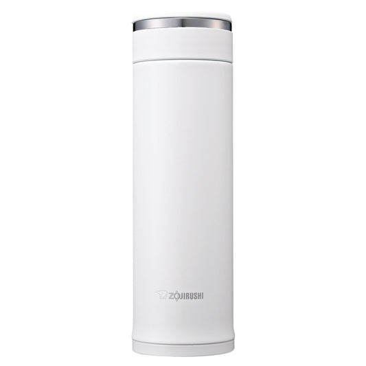 Zojirushi SM-JF48-WA Water Bottle, Stainless Steel Mug, Bottle, Direct Drinking, Lightweight, Cold Retention, 16.2 fl oz (480 ml), White