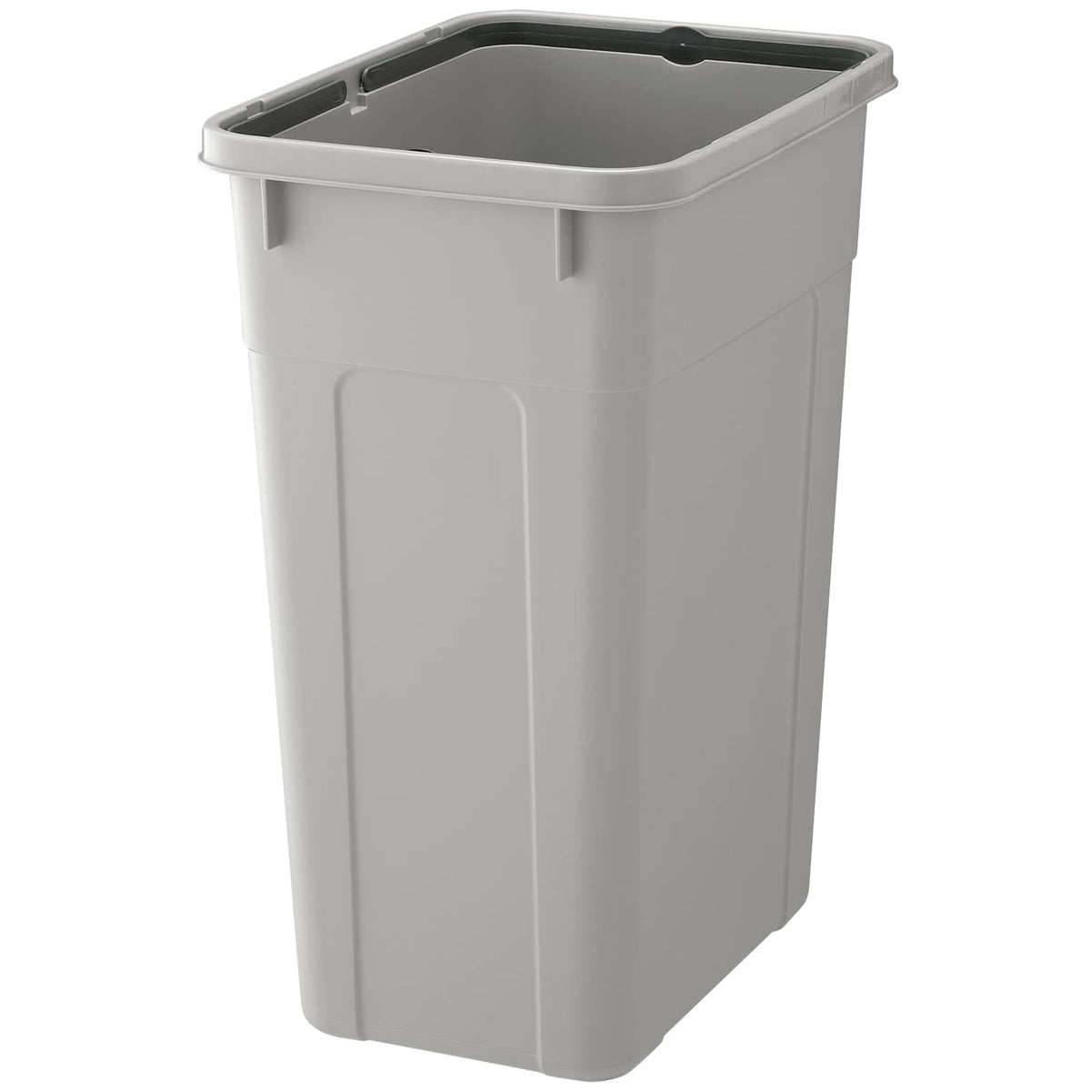 リス Risu 180128 Trash Can, Designated Trash Bag, Suitable for Trash Bags, Square, Berg, 10.2 gal (45 L), Main Unit, Light Gray, 45D, Made in Japan