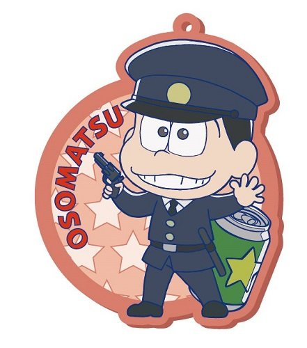 Osomatsu San Kun Rubber Coaster Hataraku Mutsugo 7 Pack BOX Strap Collectable String Clip Snap Ring Key Ball Chain Holder Backpack Purse Tote Phone Pouch Pendant Dangle Decor Accessory Matsuno Twinkle