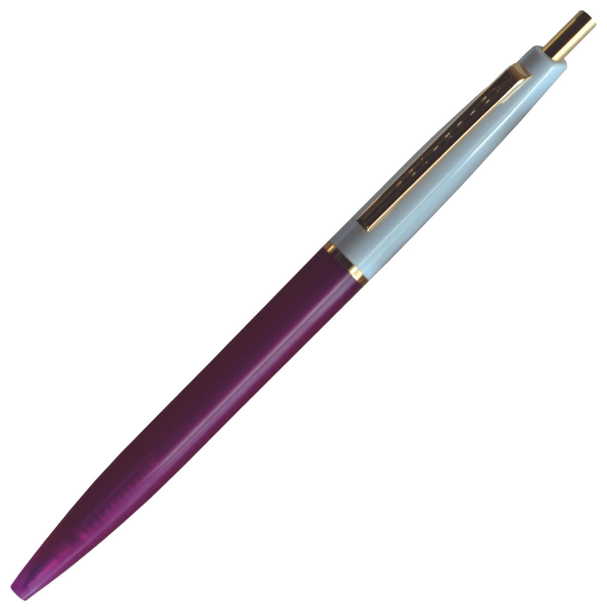 Anteric BP1-CWP Oil-based Ballpoint Pen, White + Purple Stone, 0.5mm