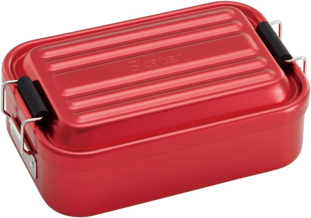 Skater AFT6B Fluffy Aluminum Lunch Box, 20.3 fl oz (600 ml), Red