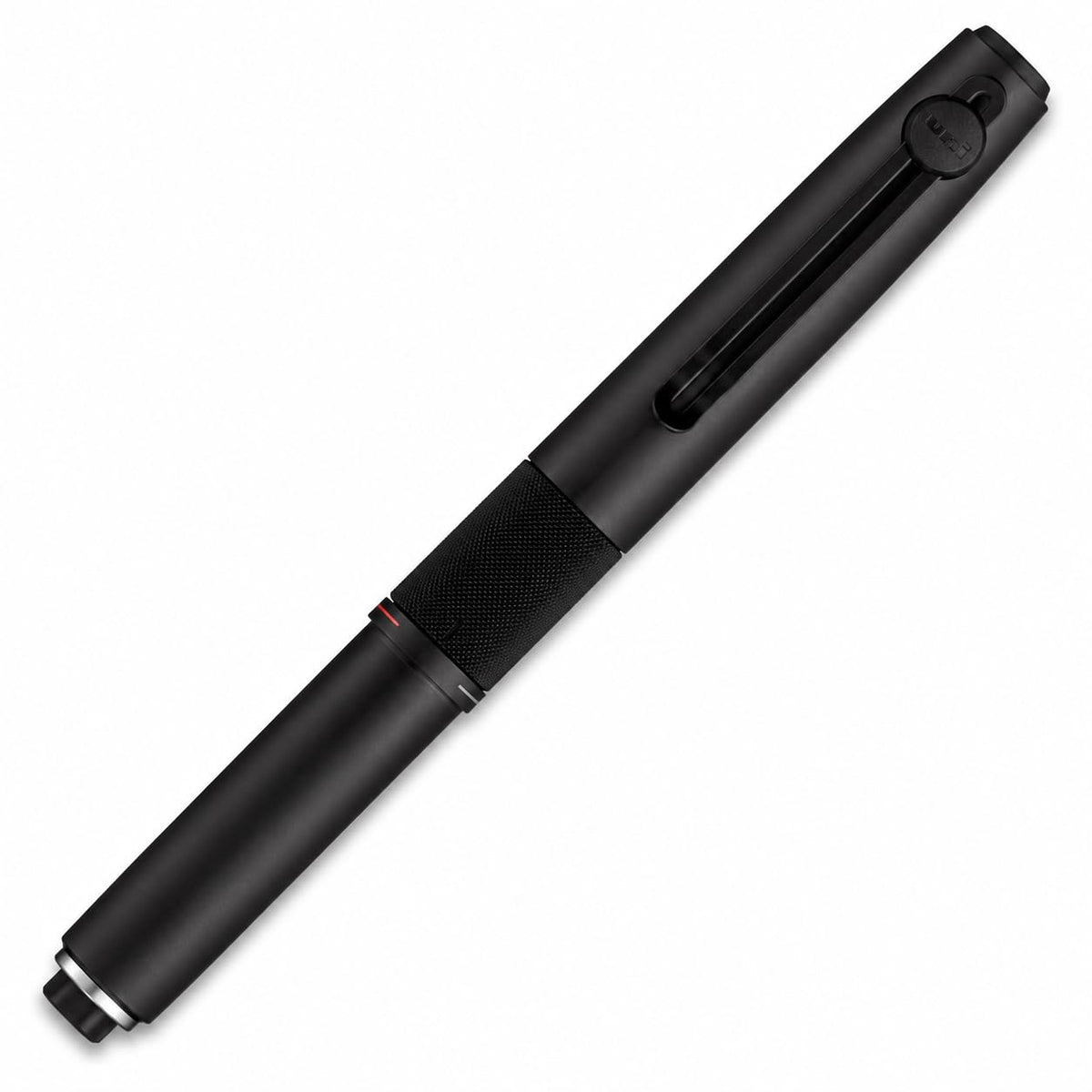 ZENTO Signature Model 3 Color Rollerball Pen 0.5mm Black Body, Black Red Blue Ink, UBE3ZHR05M.24 With Original Stylus Ballpoint Touch Pen