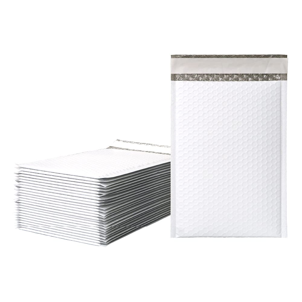 King Corporation EPECDV Bubble Mailers, PE, Water Resistant, For DVD, 25 Sheets