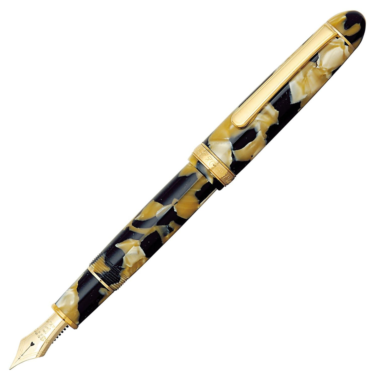 Platinum PTB-35000#67-4 Fountain Pen, Celluloid, Bold Ishigaki