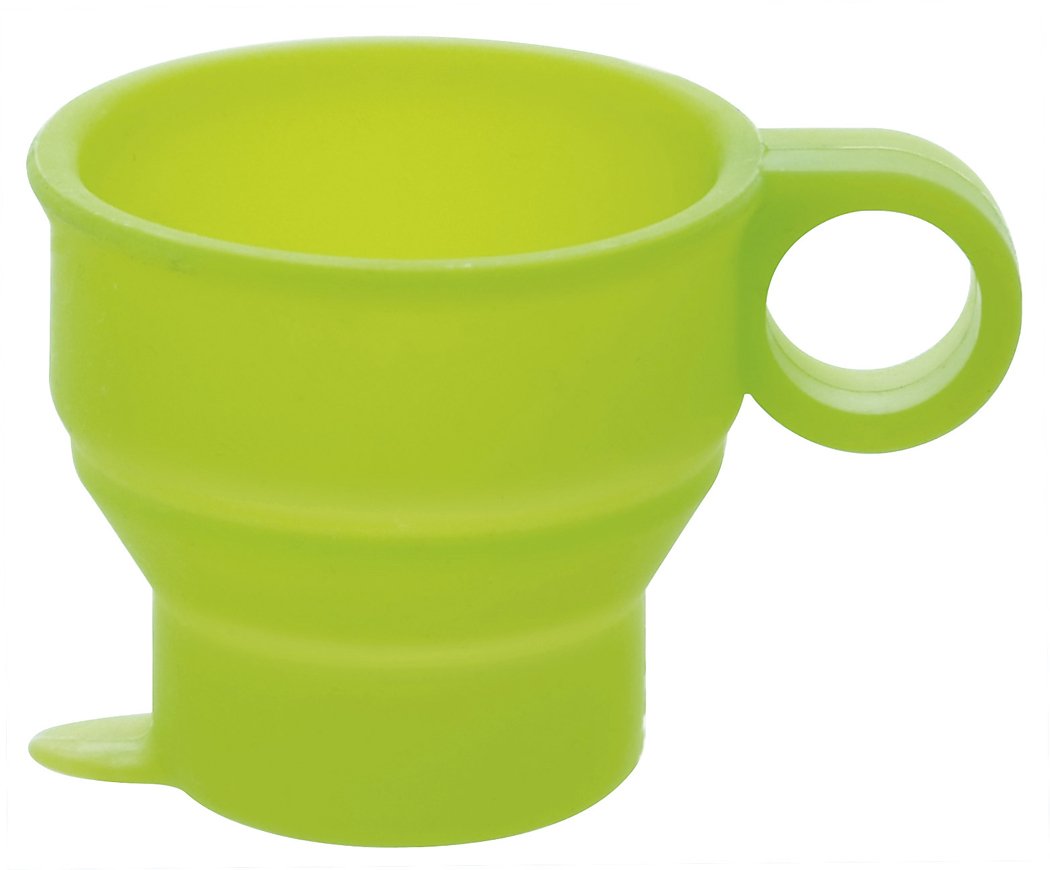 Skater KSL1 Silicone Collapsible Cup, 4.2 fl oz (120 ml) OWN COLOR Green