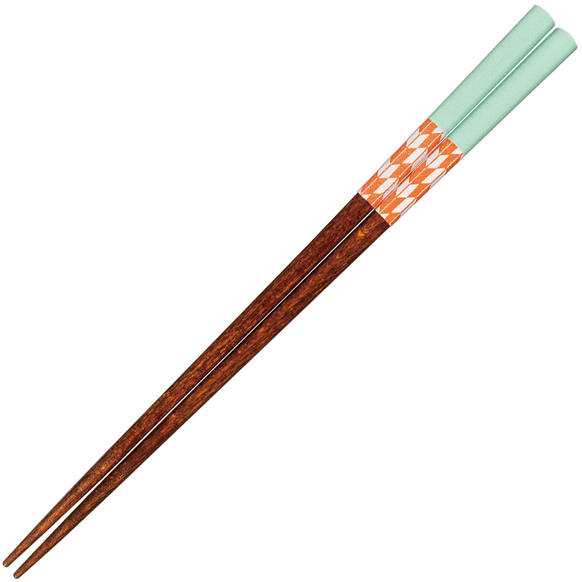 Sunlife H-06461 Haikara Chopsticks Dishwasher-Safe for Adults, Long, 8.9 inches (22.5 cm), Arrow Feathers, Green, Made in Japan