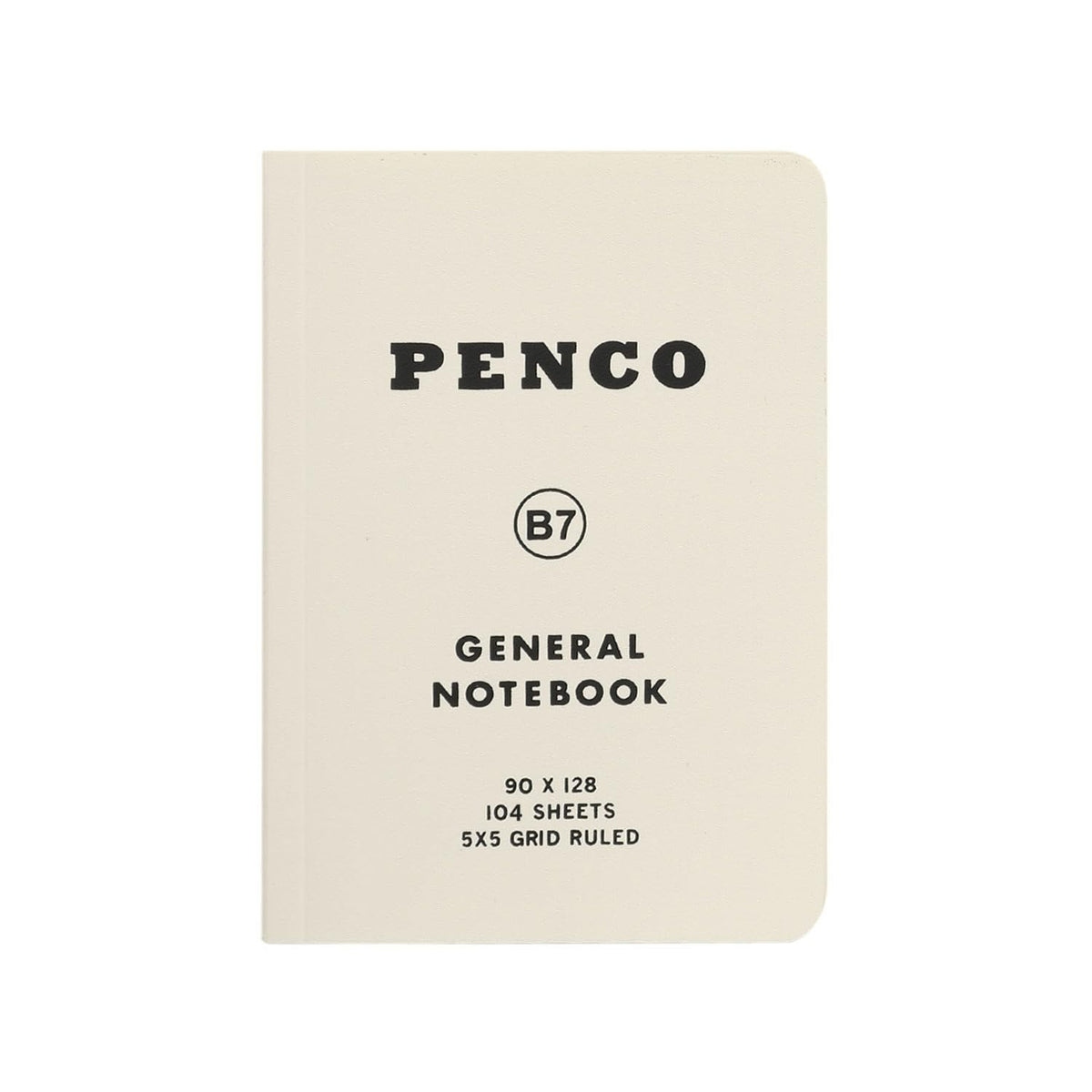 High Tide CN158 Penko Notebook, B7, Grid, White