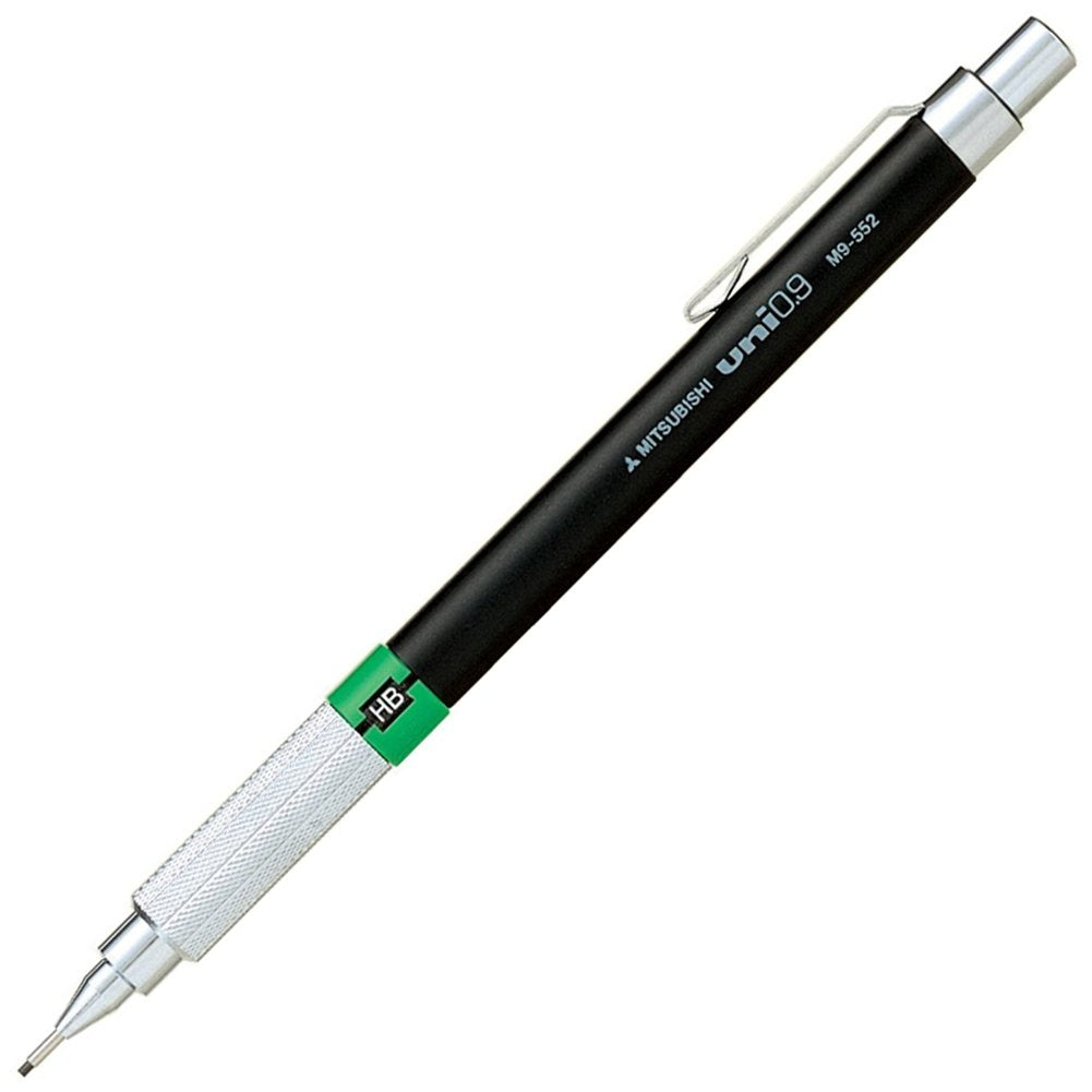 Mitsubishi Pencil M9552.24 Mechanical Pencil, For Drafting, 0.9, Black