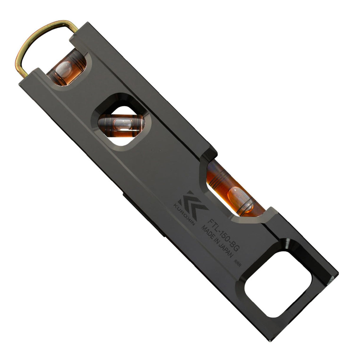 Fujiya FTL-150-BG Aluminum Level, Black Gold