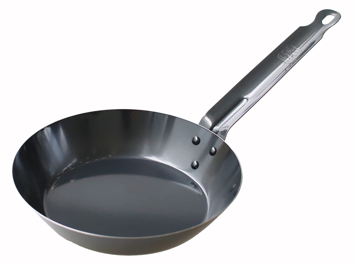 Kobo Aizawa 70372 Iron Frying Pan, Black Pepper, 7.9 inches (20 cm)