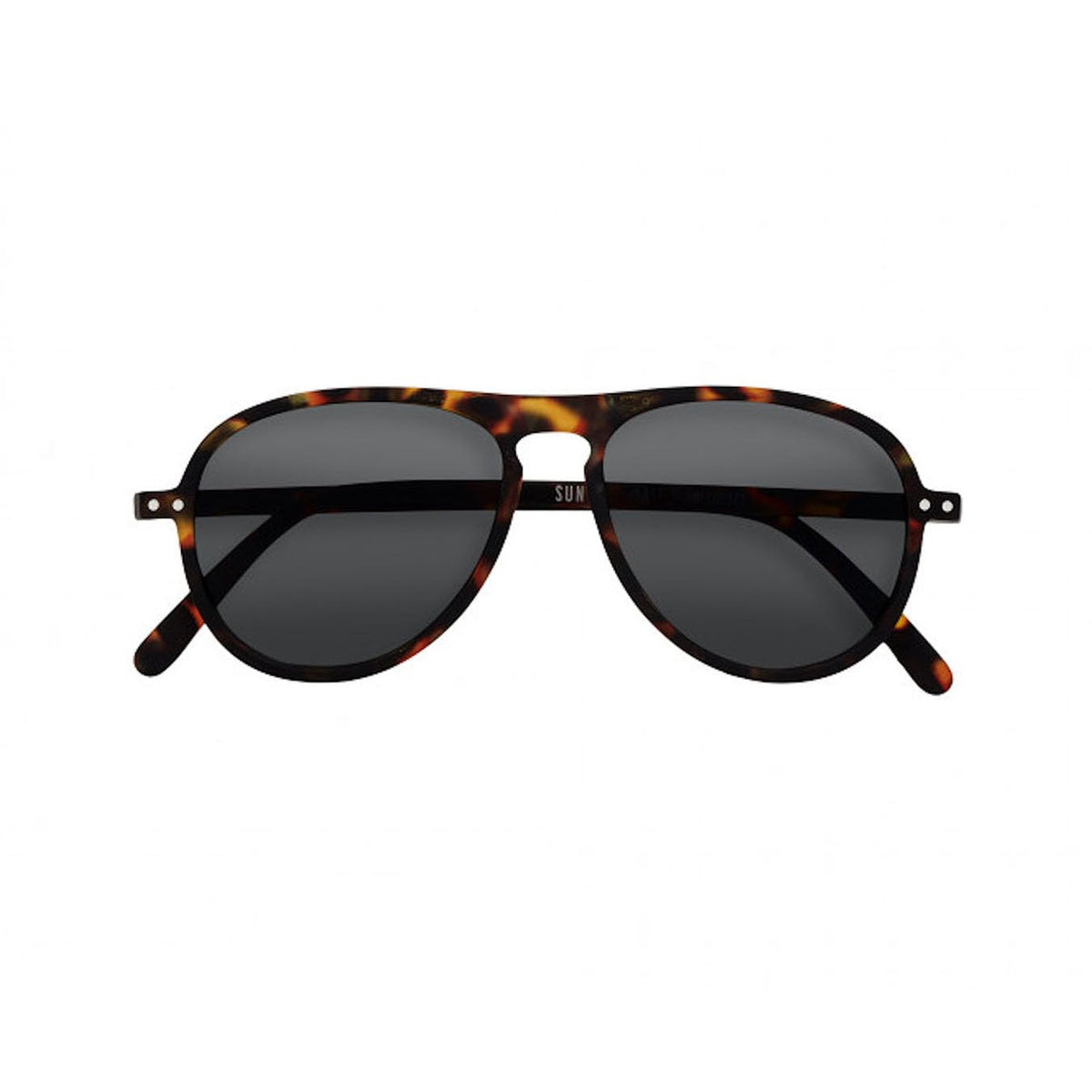 IZIPIZI #I Tortoise Aviator With Grey Lenses Sunglasses +0 Tortoise