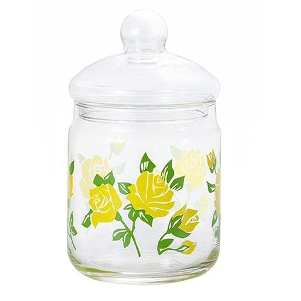 ADERIA 1925 Aderia Retro Bonbon Container 680 Masquerade, Presentation Box, Made in Japan, Storage Container, Showa Retro Glass, Canister, Airtight Container, Condiment Container, Bottle, Airtight Coffee Beans