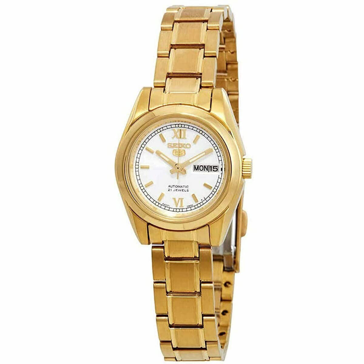 SEIKO Series 5 Automatic White Dial Ladies Watch SYMK30