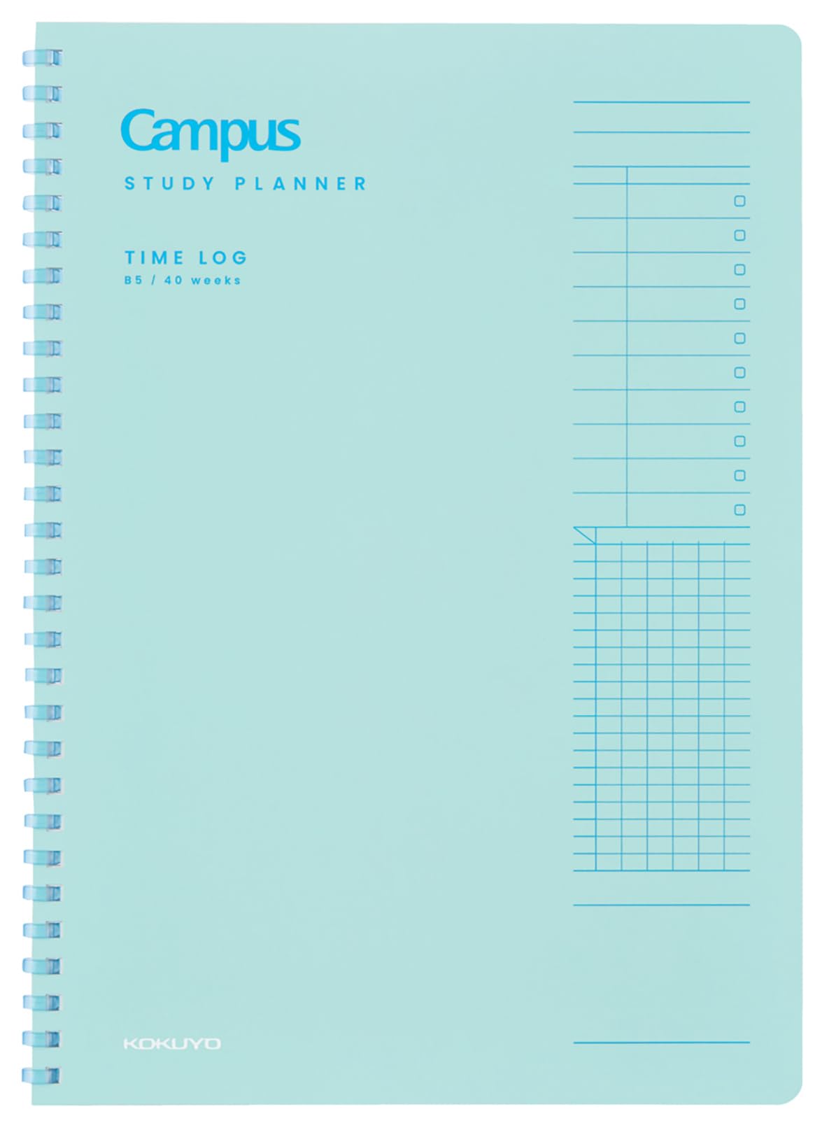 KOKUYO B5 Campus Study Planner, Weekly Daily Planning Soft Ring Notebook