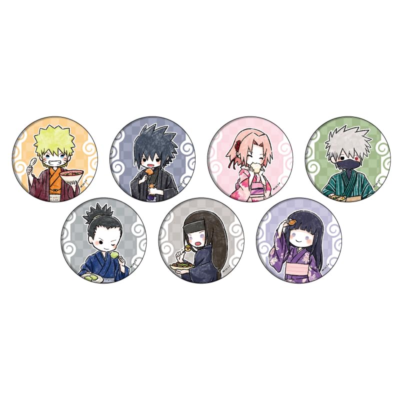 Naruto Shippuden 12 Eat Walk Version, Graph Art Illustration, Can Badge, Box of 7