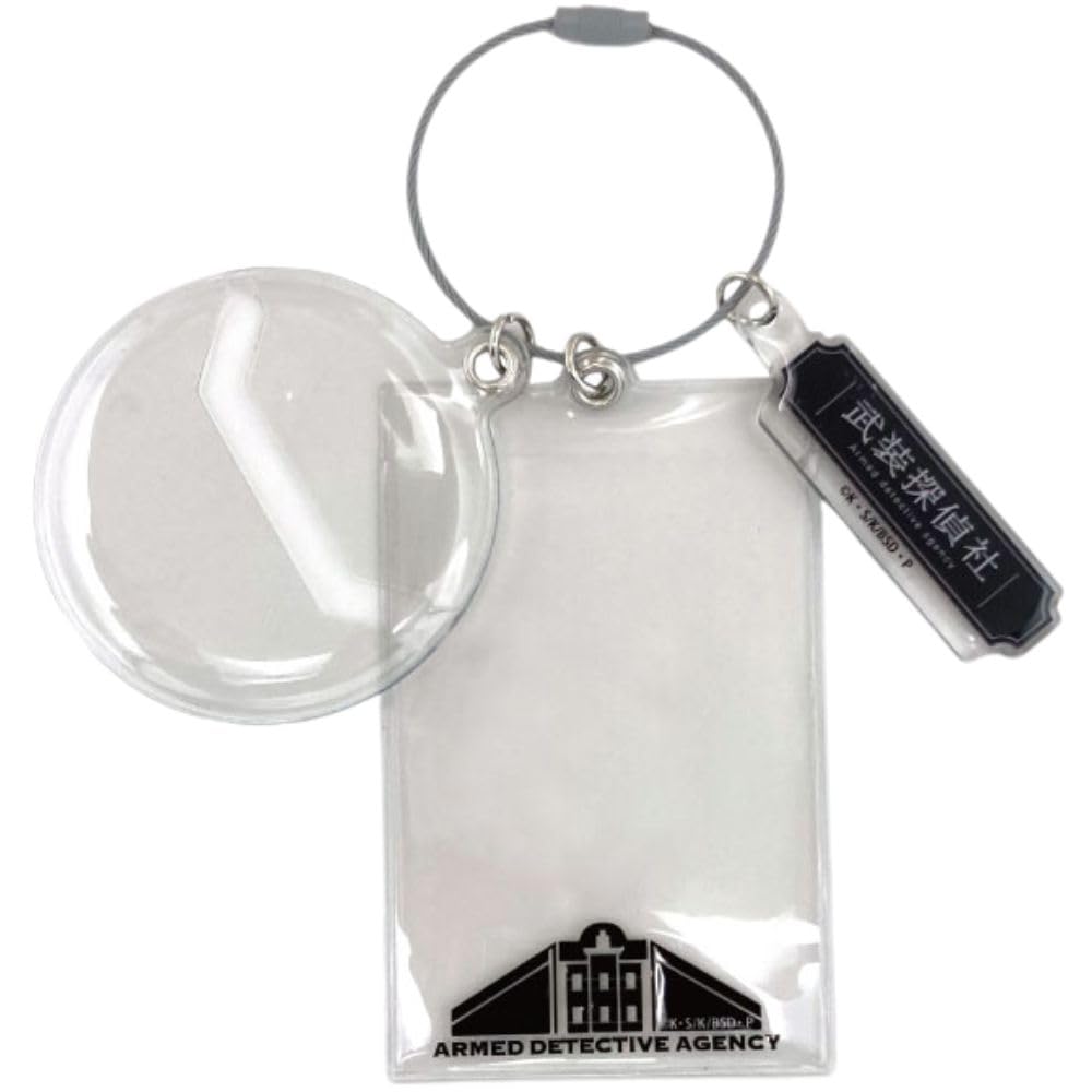 Marimo Craft Bungo Stray Dogs Cheki Storage & Badge Holder, Armed Detective Agency, Cheki Storage Holder, W2.4 x H3.9 inches (60 x 100 mm), Can Badge Holder (W x H x H): 2.5 x 2.8 inches (63 x 71 mm),
