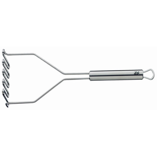 WMF Potato Masher 29 cm Profi Plus Cromargan Stainless Steel Partly Matt Dishwasher Safe, Red, 29 x 10 x 5.9 cm
