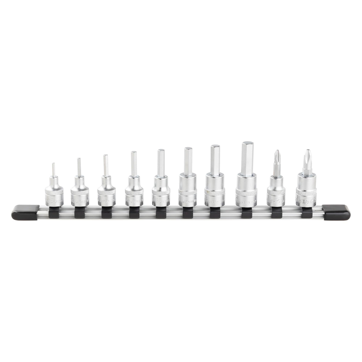 TONE Hex Socket Set with Socket Holder HH310 3/8" Inch Drive 10-Piece