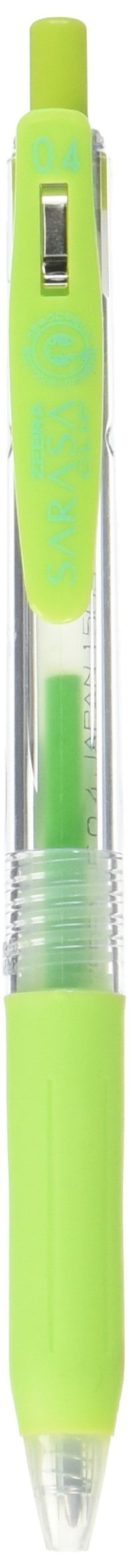 Zebra Sarasa Clip Pen 0.4, Light Green (JJS15-LG)
