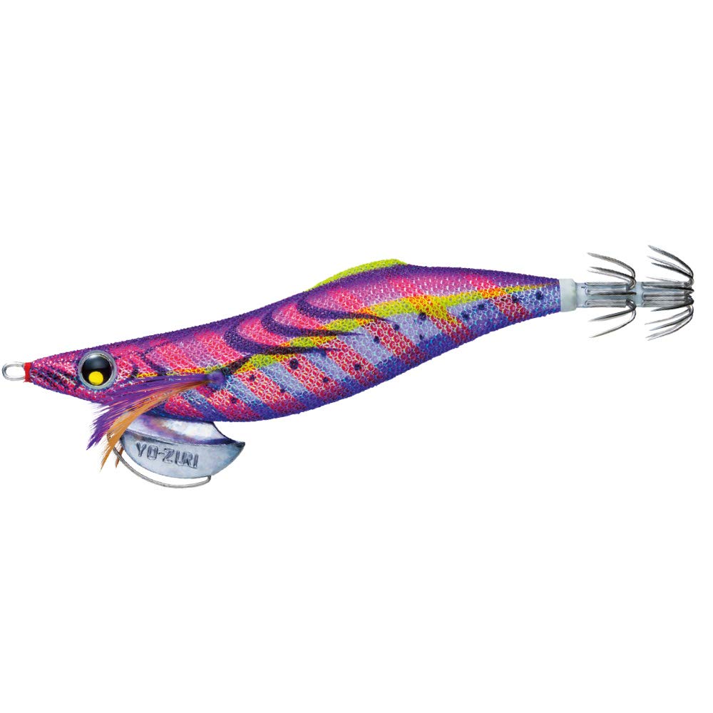 Duel Yo-Zuri A1775-KVRP Aurie-Q LC Squid Jig, Slow No. 3.5, 09: Keimura Red Purple