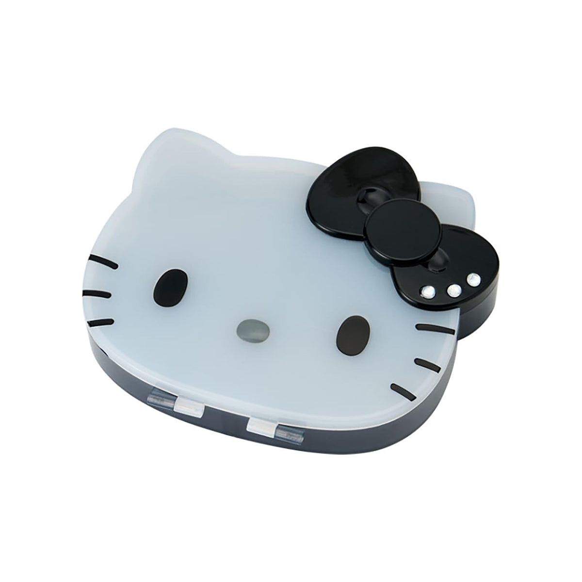 Sanrio 337927 I Love Hello Kitty Clear Accessory Case, Black, Storage