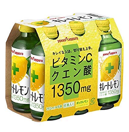 6 x PK Chelate Lemon 155ml glass bottle - Product of Japan.