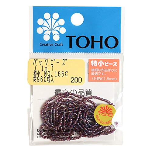 TOHO No.166C Special Small Beads, Threading Beads, Outer Diameter Approx. 0.06 inches (1.5 mm), 3.3 ft (1 m)