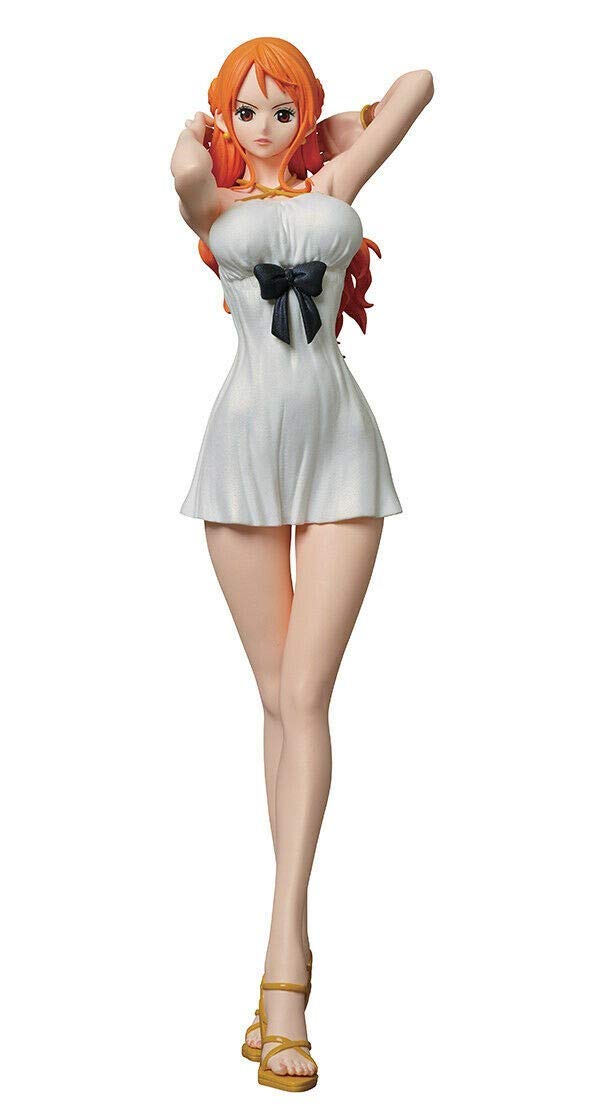 Banpresto One Piece Film Gold Glitter & Glamours Nami Movie Style Action Figure (White Dress Version)