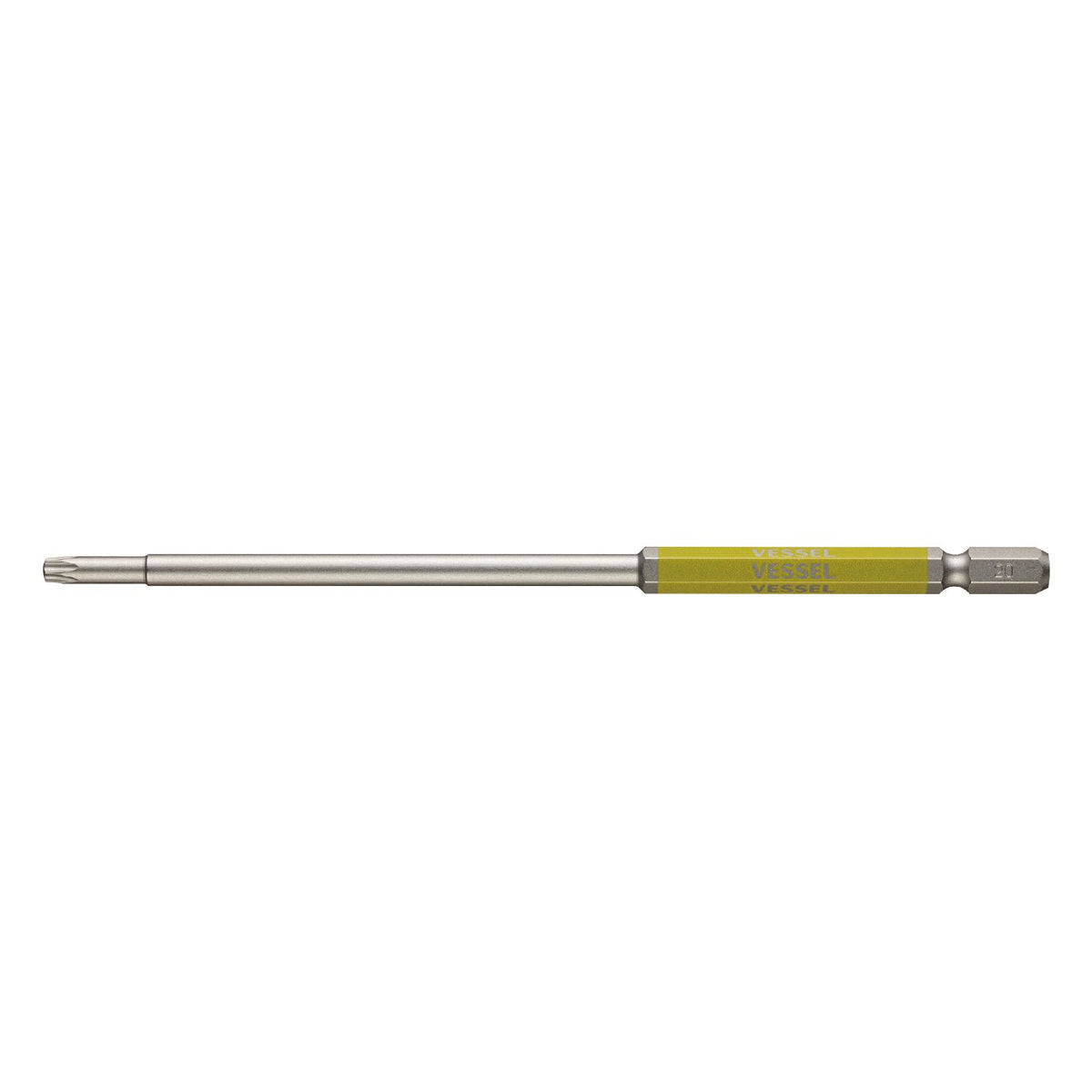 VESSEL GSVT20LH Single Headed Torx Rigid Bit, Long Type, T20H x 5.9 inches (150 mm), 1 Piece