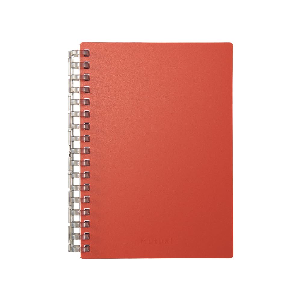 Lihit Lab Mutual Open Ring Notebook, A6, Terracotta Orange N2671-4