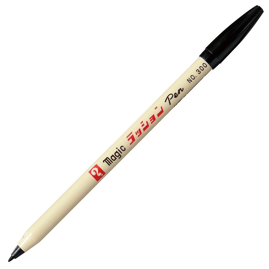 寺西化学 Teranishi Chemical B-M300-T1 Magic Water-Based Pen, Lasion Pen, No.300, Black, 10 Pieces