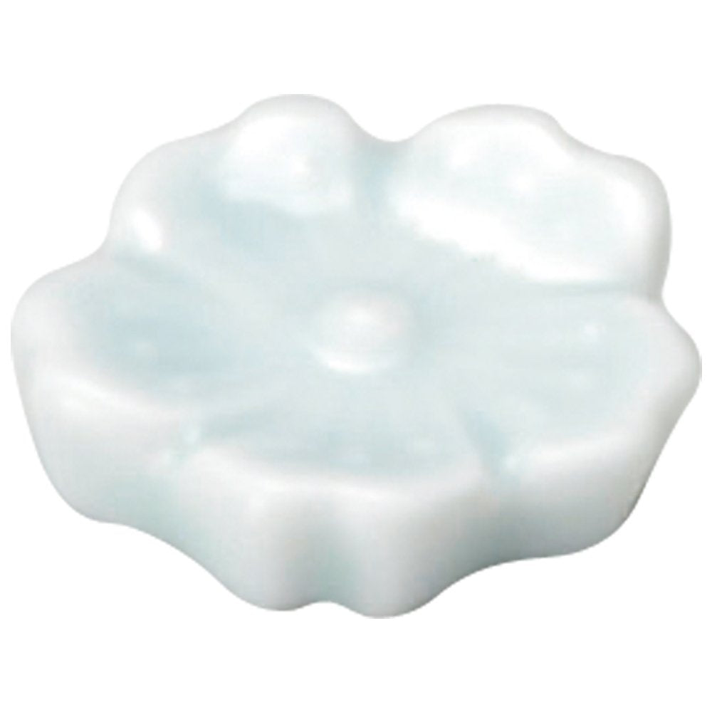 Yamashita Crafts 14084100 Chopsticks Rest, Blue, φ1.5 x 0.4 inches (3.7 x 1 cm), Flower Kamui Celadon Chopsticks Rest