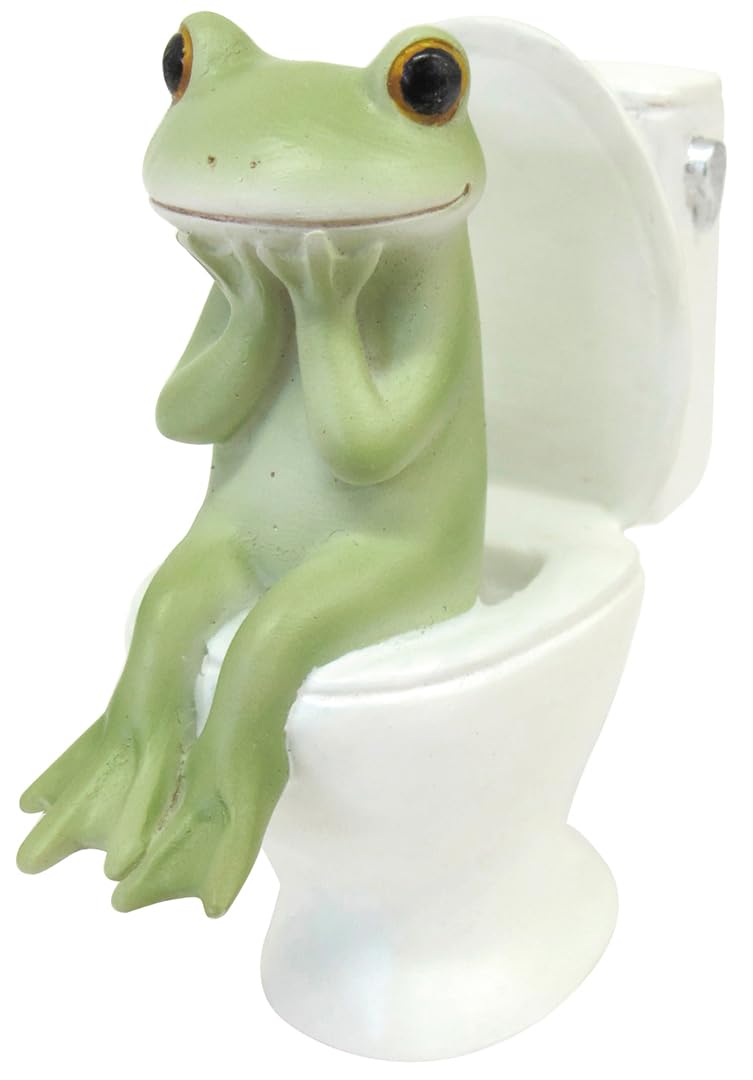 DAIKAI 71738 Copeau Toilet and Frog 1.1 x 2.1 x 2.7 inches (3 x 5.4 x 6.8 cm)