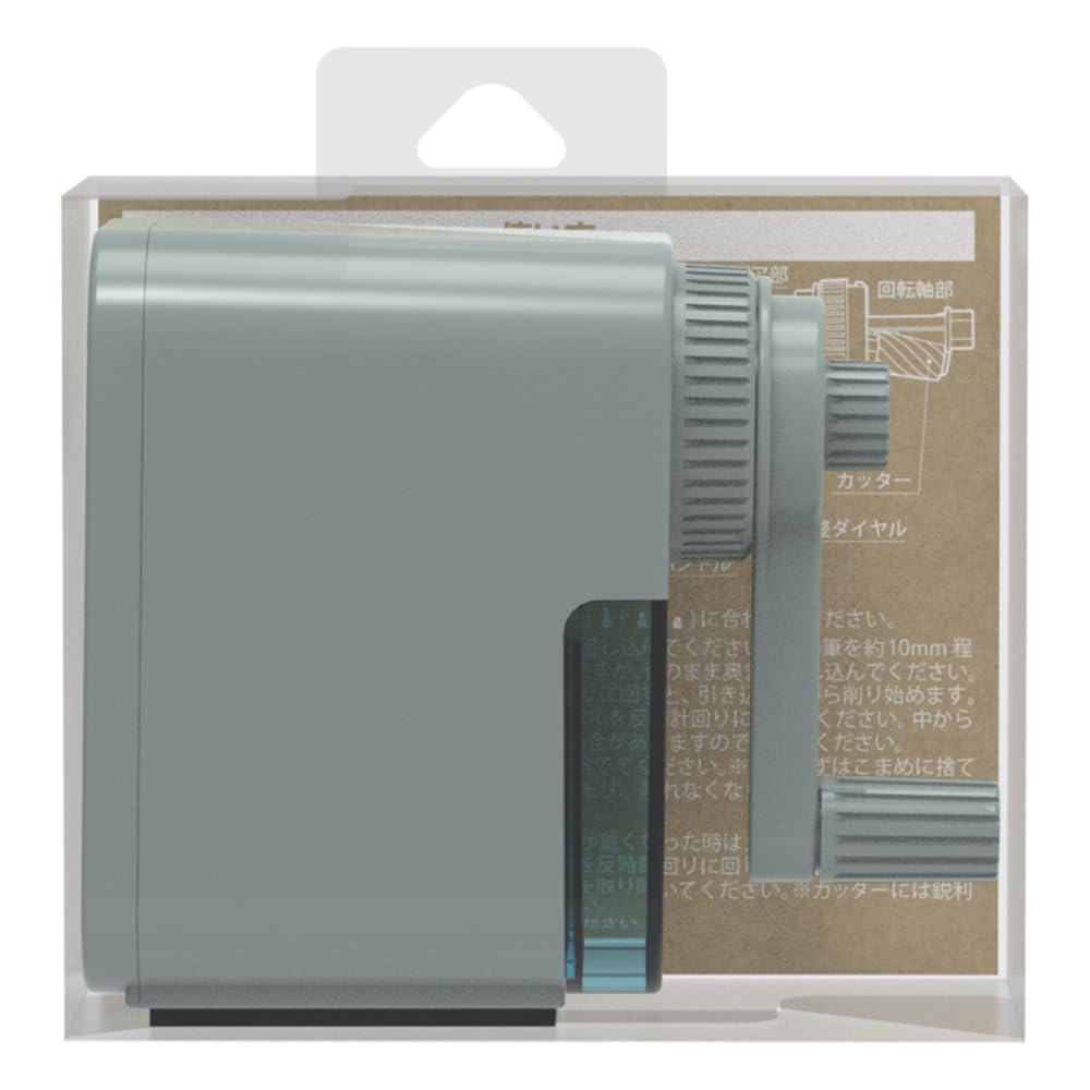 Nakabayashi DPS-H401GB Manual Pencil Sharpener, Mini Graish Blue
