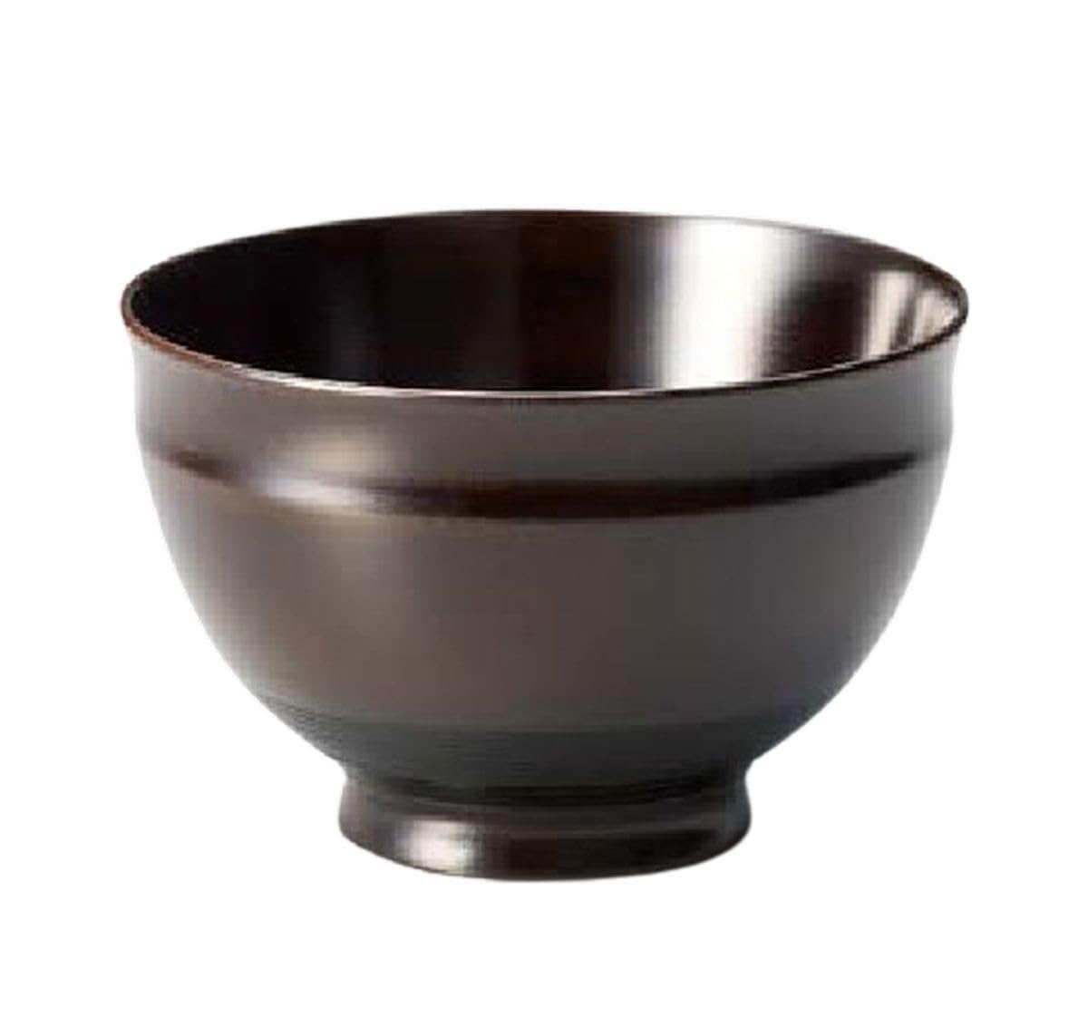 J-kitchens Sakura Soup Bowl, Made in Japan, Black, 1 Guest, 4.4 inches (11.2 cm), Lacquered and Hand-Painted Soichi