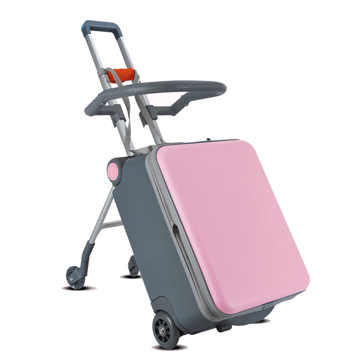 Children's Trolley Can Ride Kid's Ride-On Suitcase in-Flight Bed - Help Your Child Relax Sleep on The Plane -Best for Ages 3-7 Pink (Pink)