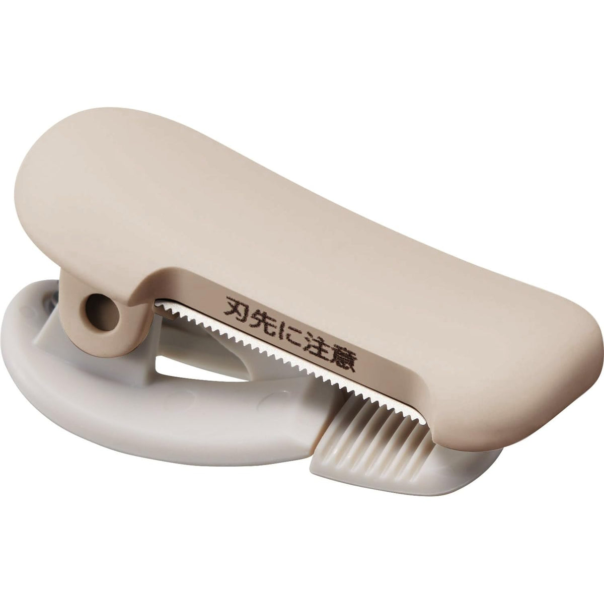 KOKUYO Washi Tape Cutter, Masking Tape Dispenser, Mini Portable Light Cutting, Clip Type (10-15mm, Pastel Brown)