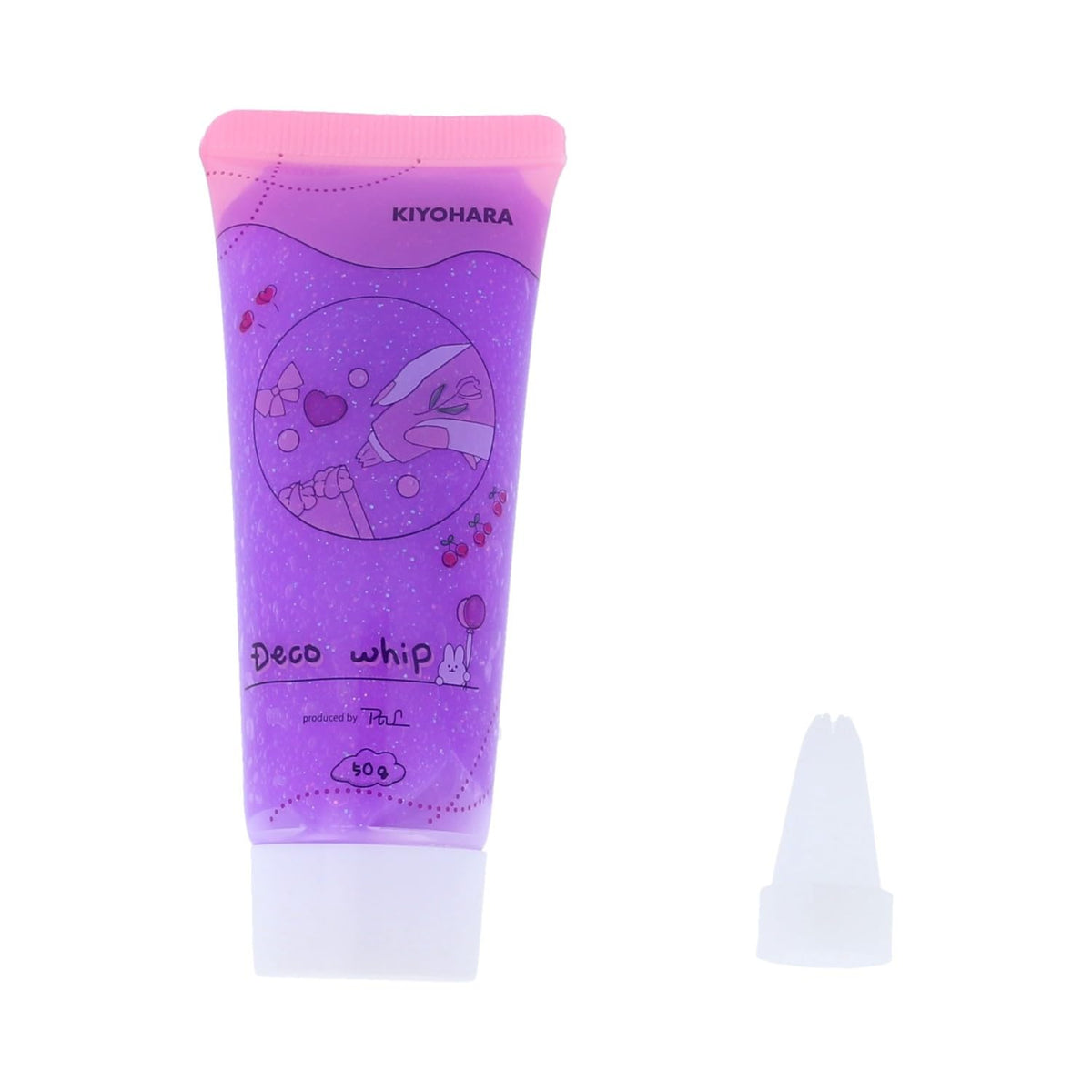 清原(KIYOHARA) デコホイップ クリアラメ ホイップ Deco Whip, Purple