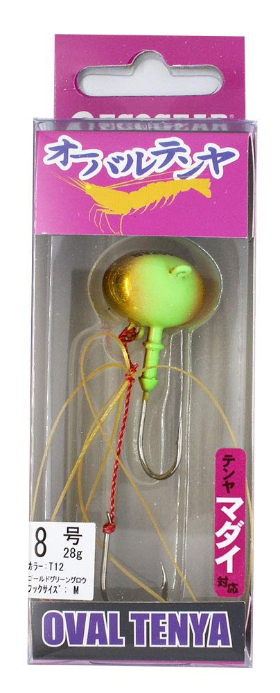 Ecogear 1139 Oval Tenya No. 8, T12, Gold Green Glow