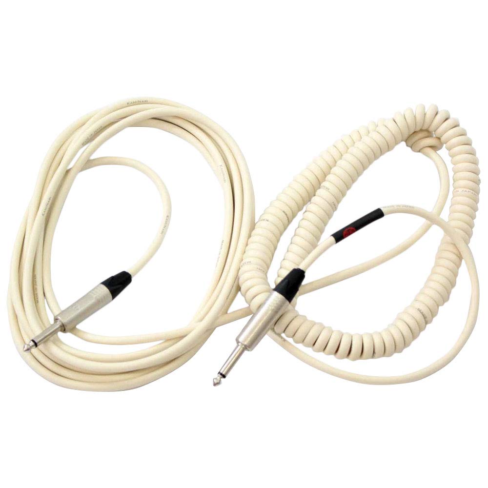 Kaminari Curl Guitar Cable (Half Coil Cable) Straight to Striaght 15Ft(5m) (Japan Import)
