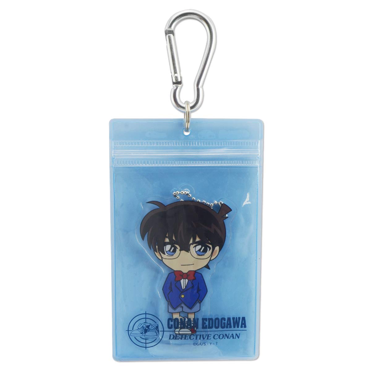 Sakamoto Detective Conan 48412601 Clear Pass Case with Acrylic Key Chain, Conan