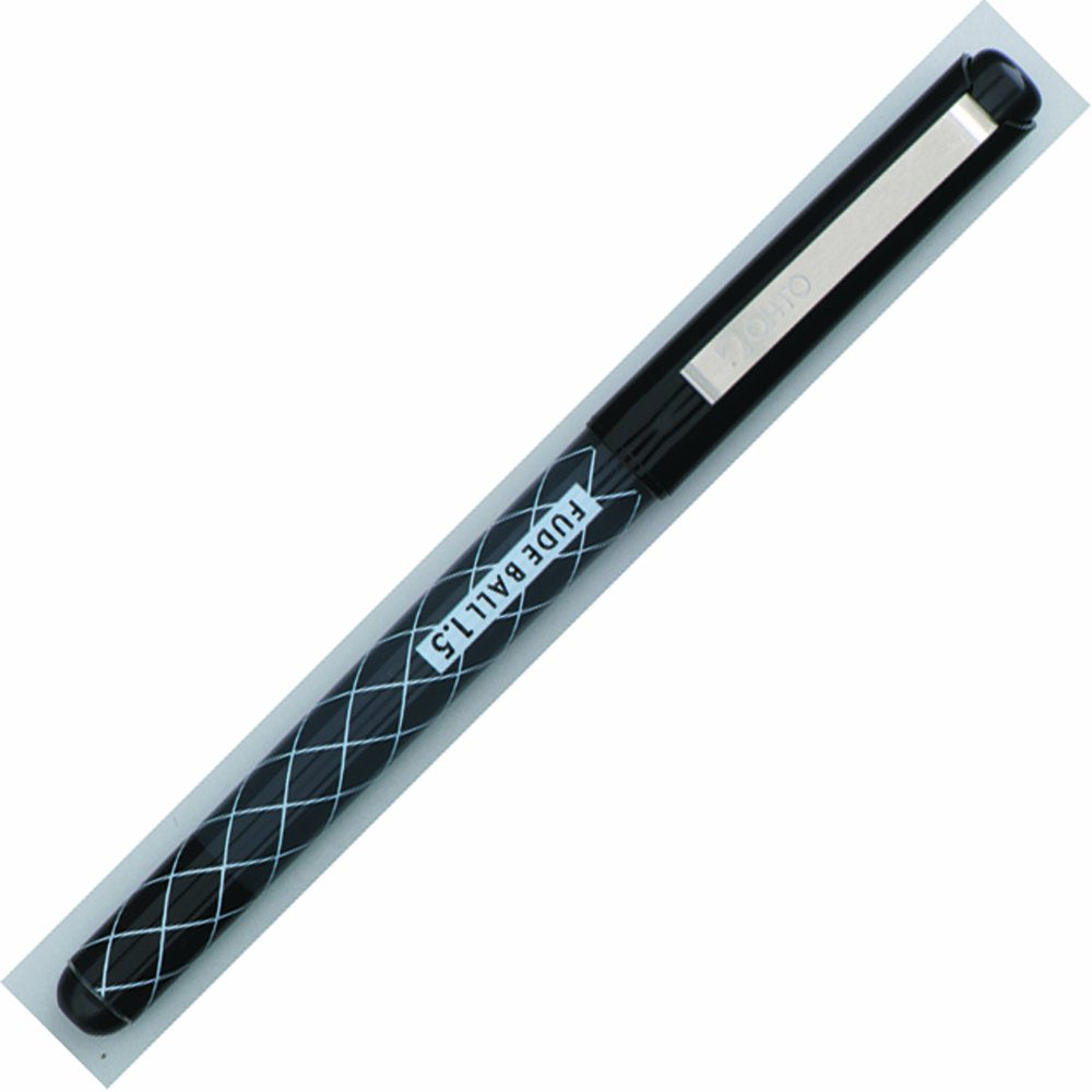 オート Auto CFR-150FB Black 10P Water-Based Ballpoint Pen, Brush Ball, Box of 10, Black